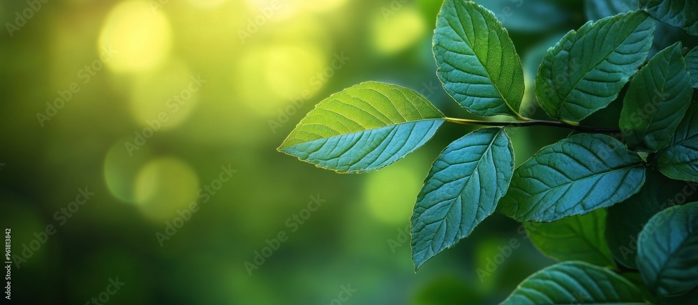 Canvas Prints green leaves in the sunlight