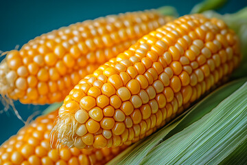 close up Corn cob 