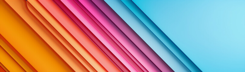 Obraz premium Pastel-toned geometric pattern with diagonal lines in soft pink and blue hues. 