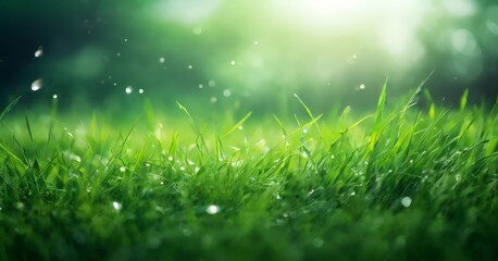 Fototapeta premium fresh green grass background