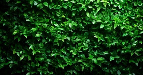 Obraz premium green wall with leaves
