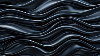 Fototapeta premium The image is a black and white photo of a long, flowing piece of fabric