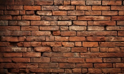 Obraz premium brick wall with red pattern