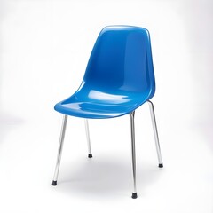 blue chair isolated on white