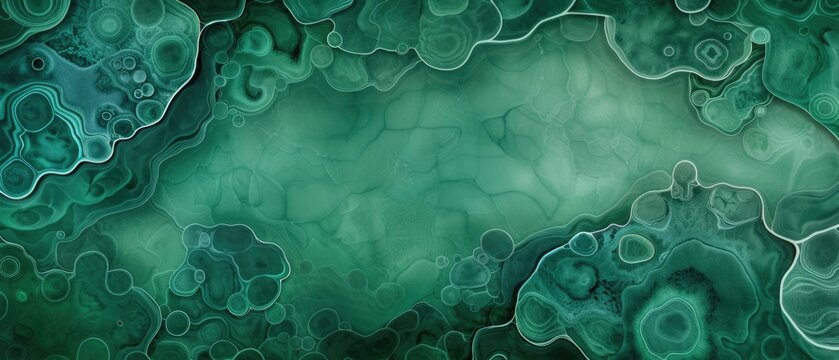 A green background with a lot of green shapes