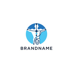 Human body, Organ, System, Structure, logo design icon vector