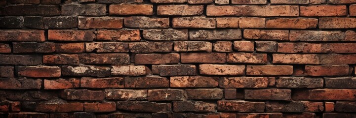 brick wall with red pattern