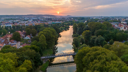Panoramablick über die Altstadt von Regensburg