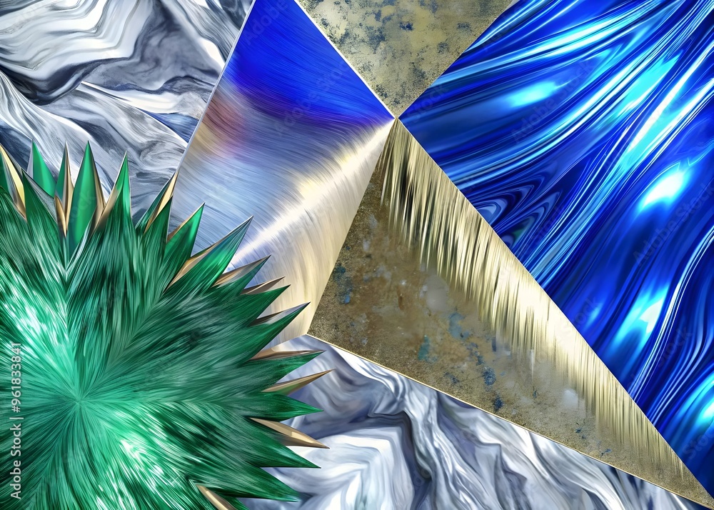 Poster dynamic textures and colors abstract art design elements