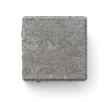 Top view of single concrete block paving