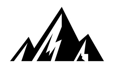 mountain nature icon logo