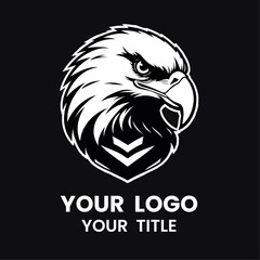 Eagle logo black and white