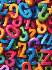 Fototapeta premium Numbers 2024. Festive background or backdrop with copy space for text.