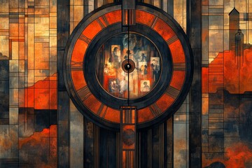 Obraz premium Pendulum of Memories, Pendulum clock