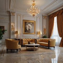 modern dining room and living room