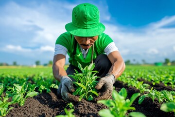 Agriculture, sustainable farming, eco-friendly practices focus on maintaining soil health and reducing environmental impact