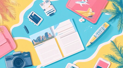 graphic resource for travel and vacation	