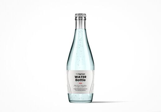 Filled Monk Water Bottle Mockup