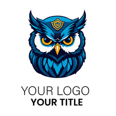 Striking Blue Owl Logo Design for Unique Branding