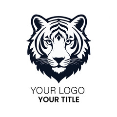 Monochrom Tiger Iconic Logo Design