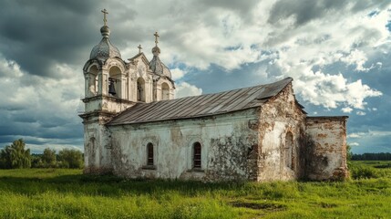 Fototapeta premium Historic monastery fragment in Vologda.