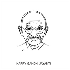 Gandhi Jayanti is an event celebrated in India to mark the birth anniversary of Mahatma Gandhi, vector design 