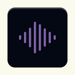 Music wave app icon