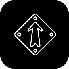 Up Arrow Vector Icon Design