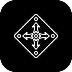 Expand Arrow Vector Icon Design