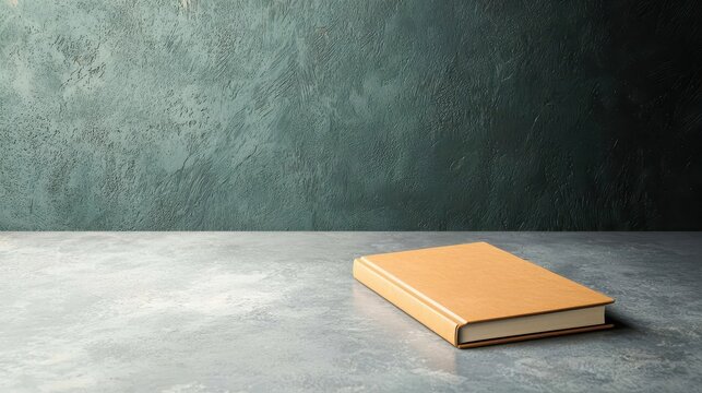 Personalized notebook with engraved cover, gift-ready presentation, 3D illustration