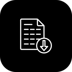 Fototapeta premium File Download Vector Icon Design