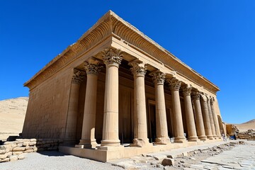 Fototapeta premium Ad Deir, pilgrimage site, spiritual significance once served as a place of religious rituals and gatherings
