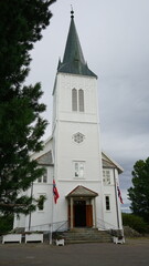 Kirche in Sortland, Norwegen