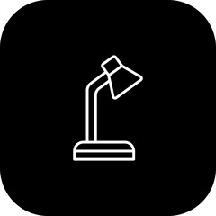 Desk Lamp Vector Icon Design