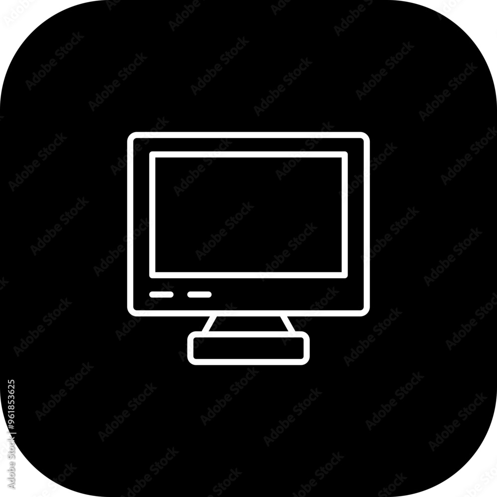 Sticker computer vector icon design