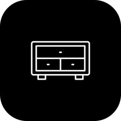 Drawer Vector Icon Design