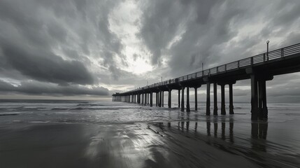 Obraz premium Ocean Beach Pier, San Diego