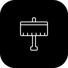 Road Sign Billboard Vector Icon Design