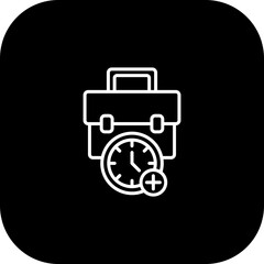 Overtime Vector Icon Design