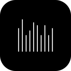 Audio Bars Vector Icon Design