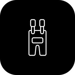 Overalls Vector Icon Design