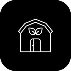 Greenhouse Vector Icon Design
