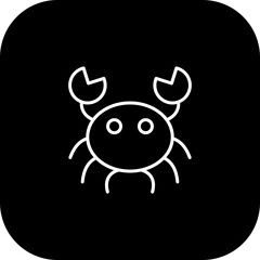 Crab Vector Icon Design