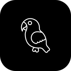 Parrot Vector Icon Design