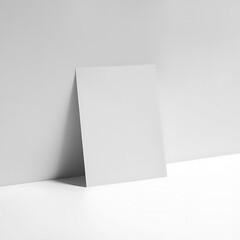 Naklejka premium Blank paper texture isolated on white