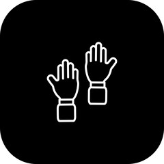 Fototapeta premium Hand up Vector Icon Design