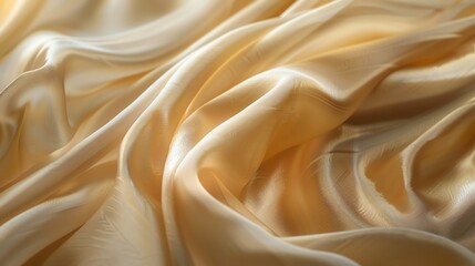Obraz premium Close up of soft, beige fabric with a subtle woven texture.