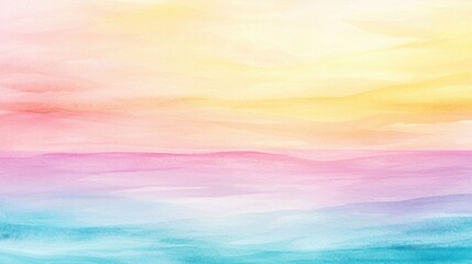 Soft gradient background, pastel color transitions, calming atmosphere, Watercolor style