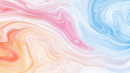 Fototapeta premium Abstract marbled texture, swirling colors, luxurious pattern, Watercolor style