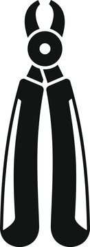 black pliers tool icon clip art preview